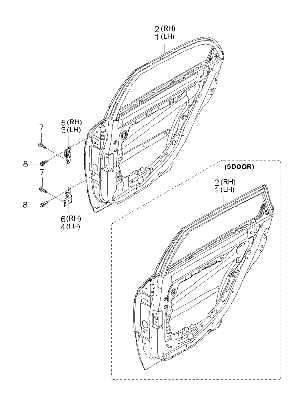 PANEL - REAR DOOR