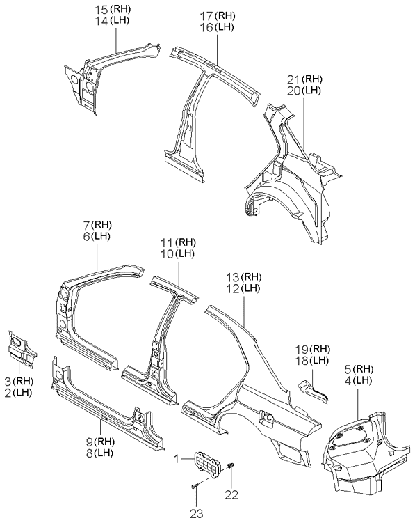 PANEL - REAR DOOR