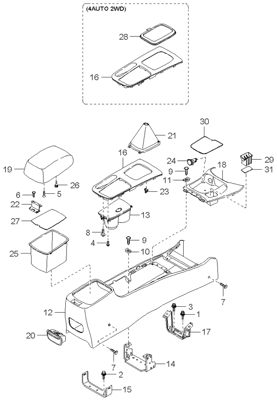 REAR SEAT BELT (-020901)