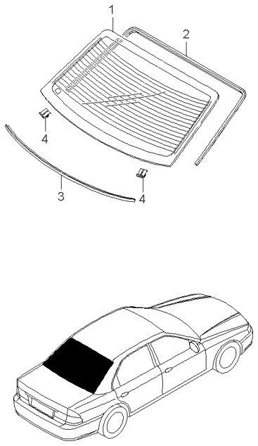 REAR SEAT BELT (-020901)