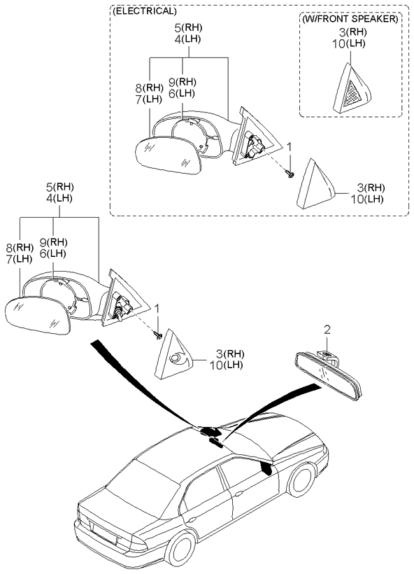 REAR SEAT BELT (-020901)