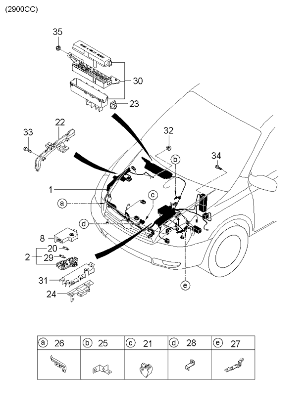 A/C SYSTEM - COOLER LINE, REAR