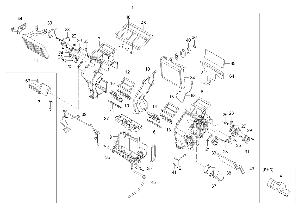 A/C SYSTEM - COOLER LINE, REAR