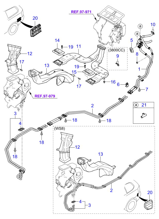 A/C SYSTEM - COOLER LINE, REAR