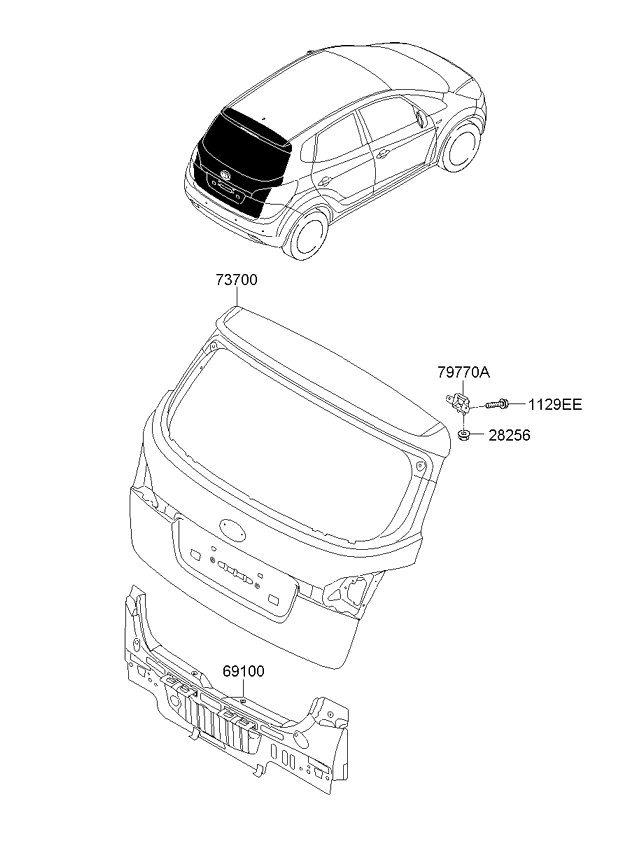 PANEL - REAR DOOR