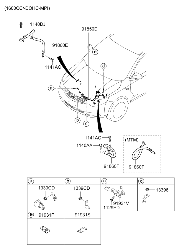 A/C SYSTEM - COOLER LINE, FRONT