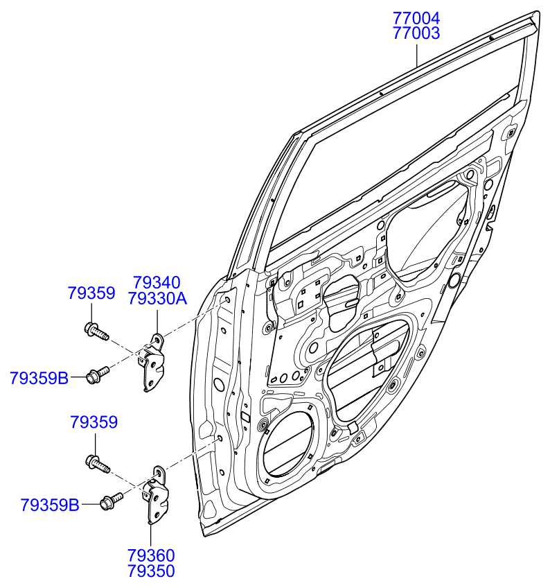 PANEL - REAR DOOR