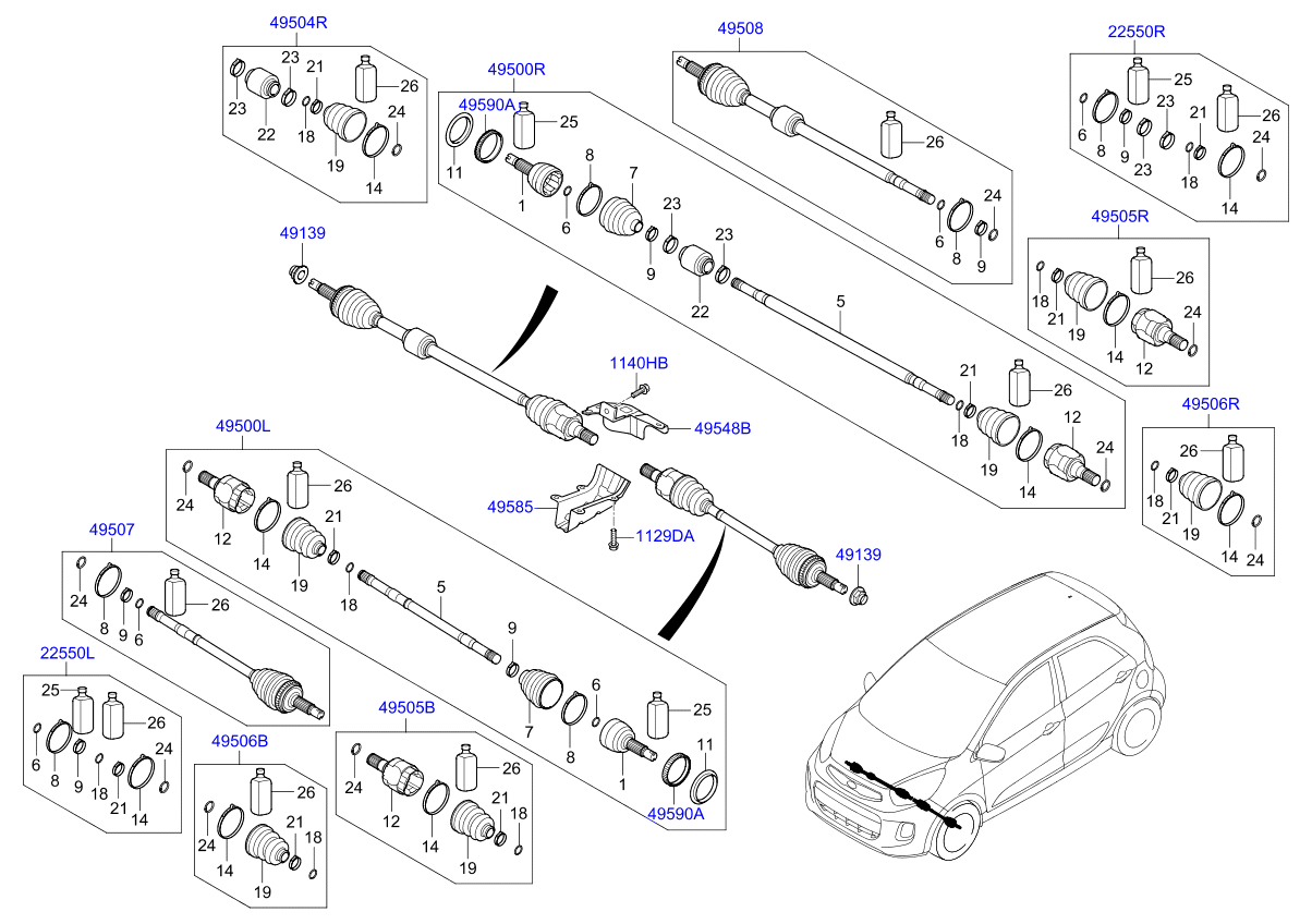 DRIVE SHAFT (FRONT)