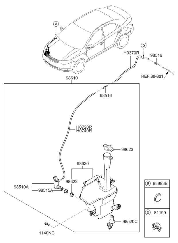 A/C SYSTEM - COOLER LINE, FRONT