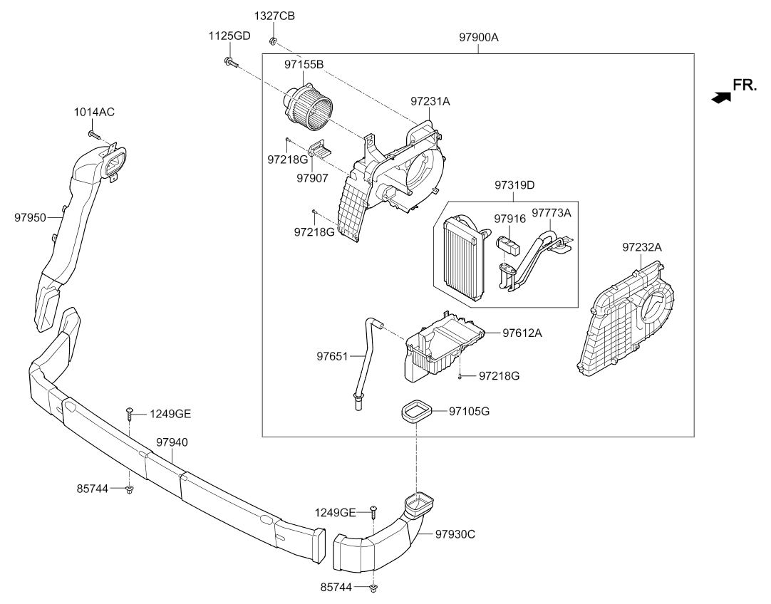 A/C SYSTEM - COOLER LINE, REAR