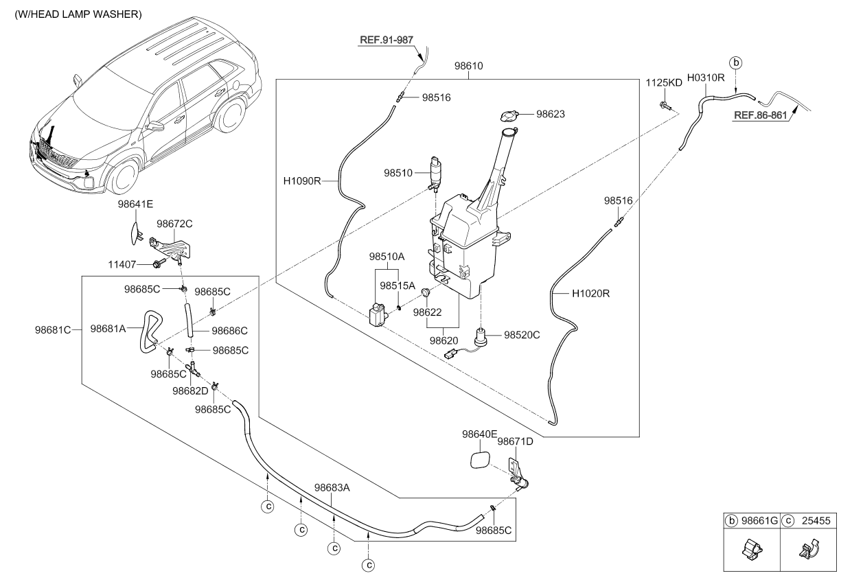 A/C SYSTEM - COOLER LINE, REAR