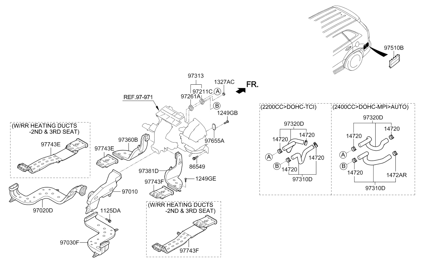 A/C SYSTEM - COOLER LINE, REAR