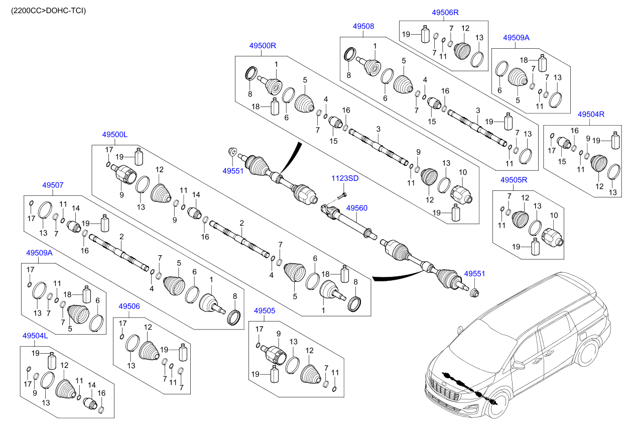 DRIVE SHAFT (FRONT)