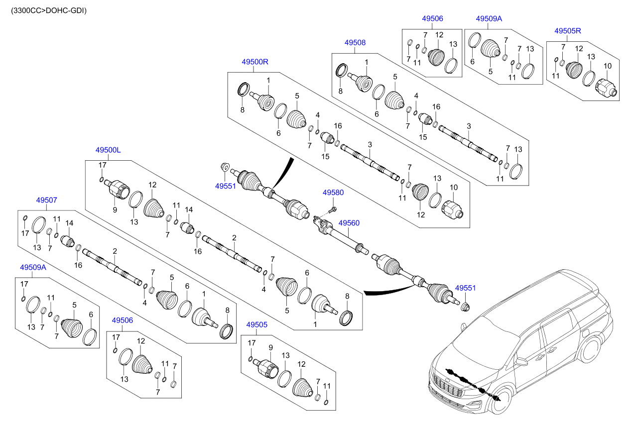 DRIVE SHAFT (FRONT)