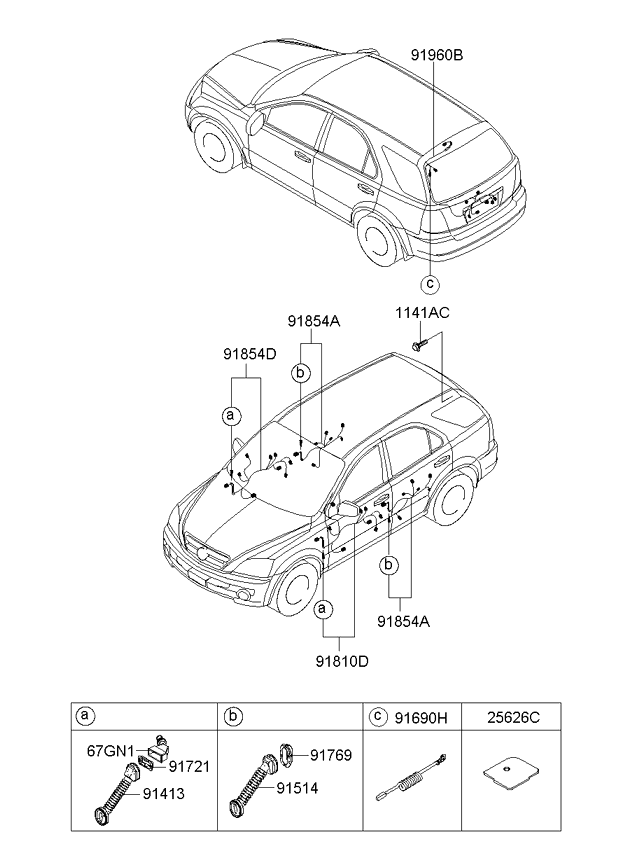 A/C SYSTEM - COOLER LINE, FRONT