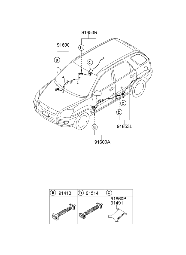 A/C SYSTEM - COOLER LINE, FRONT