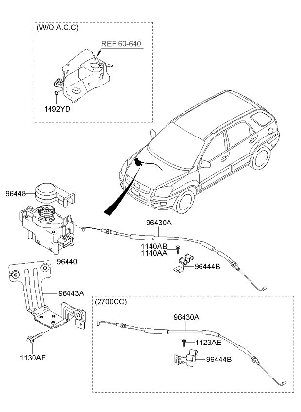 A/C SYSTEM - COOLER LINE, FRONT