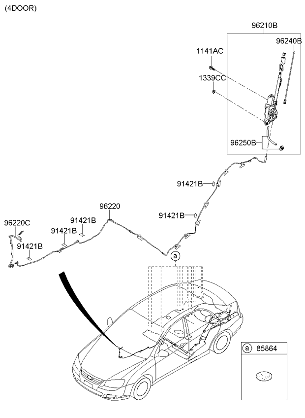 A/C SYSTEM - COOLER LINE, FRONT