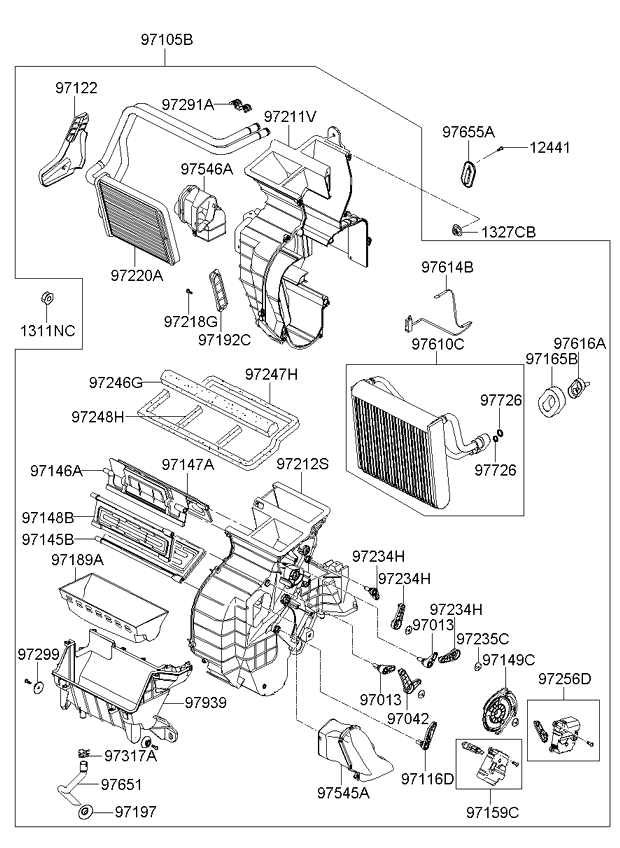 A/C SYSTEM - COOLER LINE, FRONT