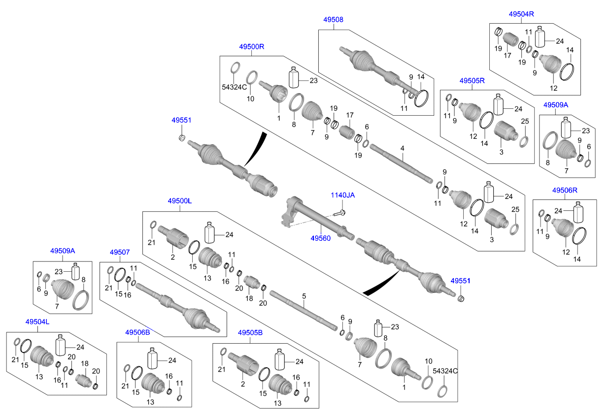 DRIVE SHAFT (FRONT)