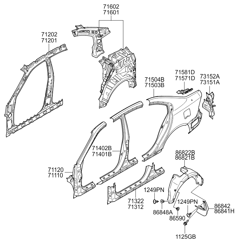 PANEL - TRUNK LID & LOCKING SYSTEM - TRUNK LID