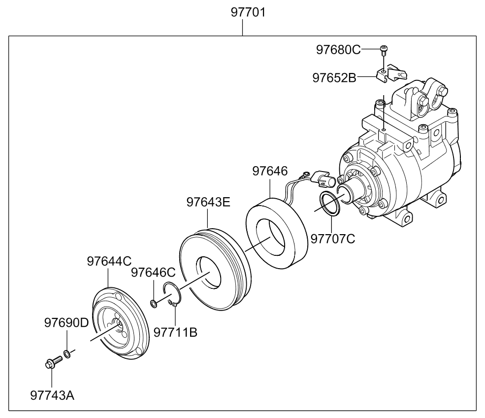 A/C SYSTEM - COOLER LINE, FRONT