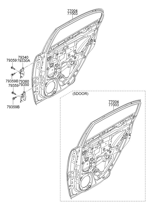 PANEL - REAR DOOR