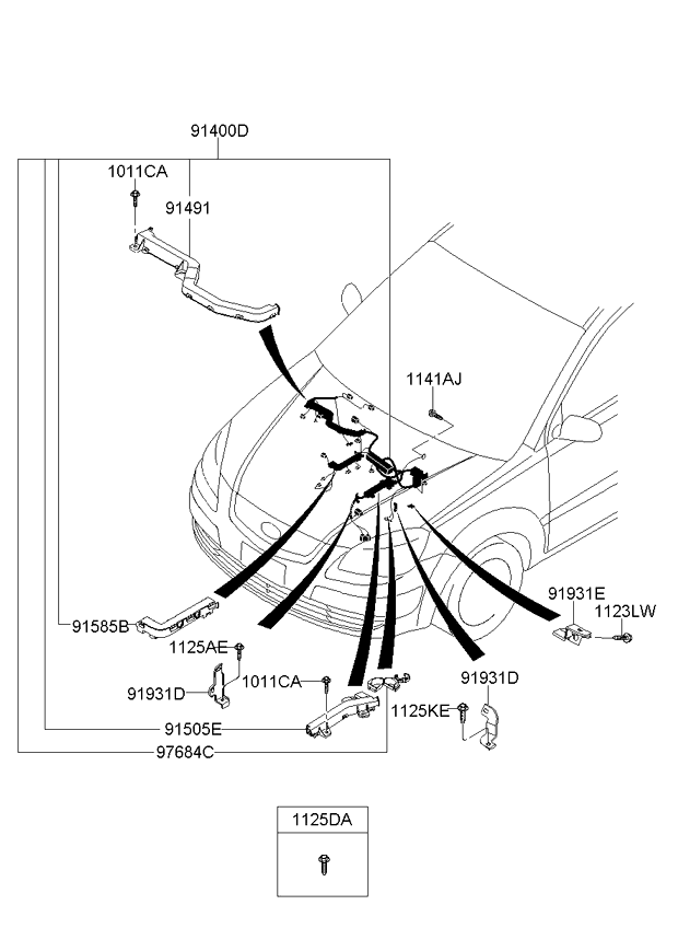 A/C SYSTEM - COOLER LINE, FRONT