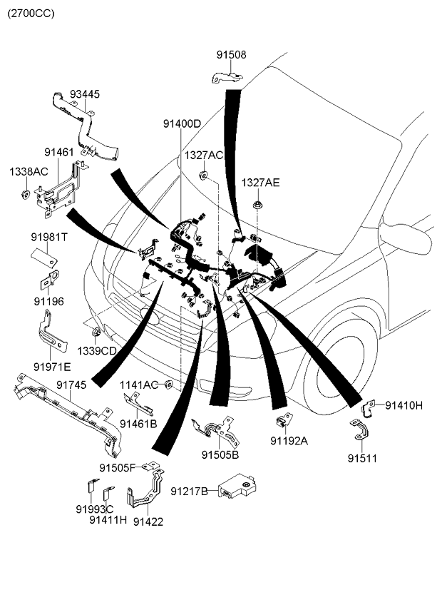 A/C SYSTEM - COOLER LINE, REAR