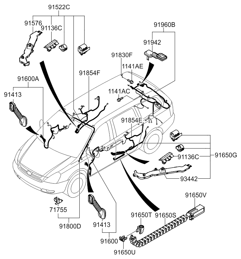 A/C SYSTEM - COOLER LINE, REAR