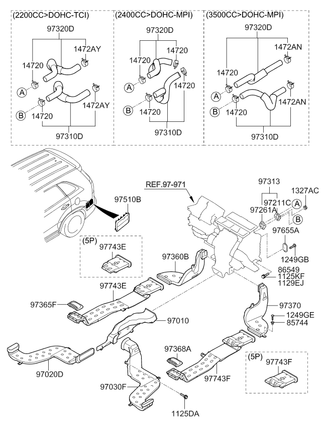 A/C SYSTEM - COOLER LINE, REAR