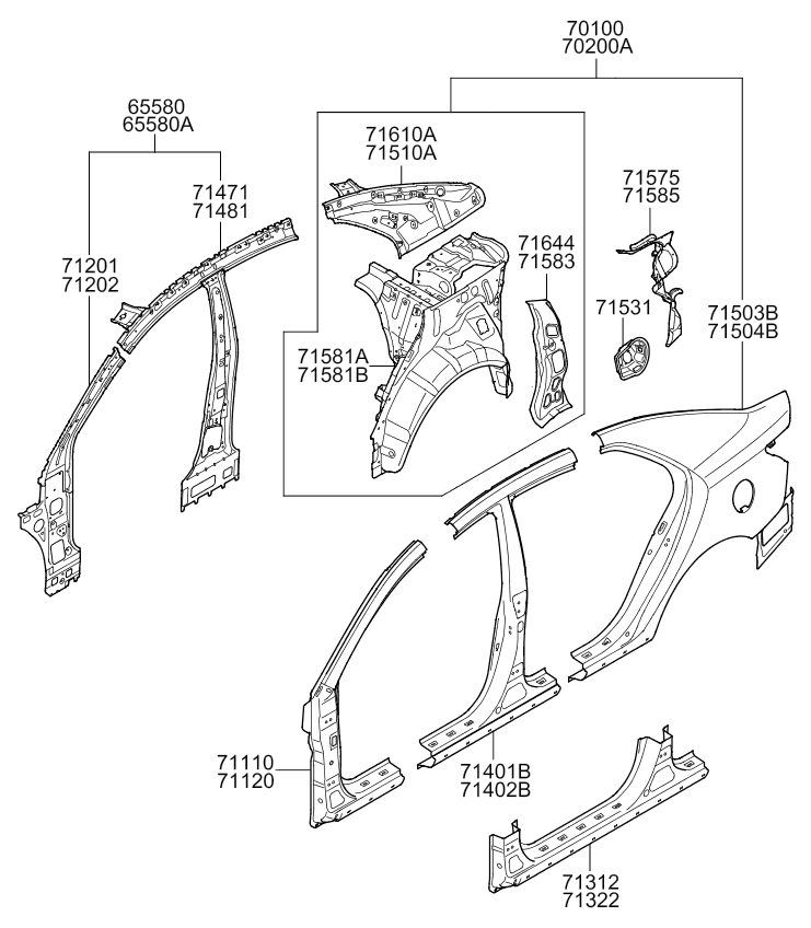 PANEL - REAR DOOR