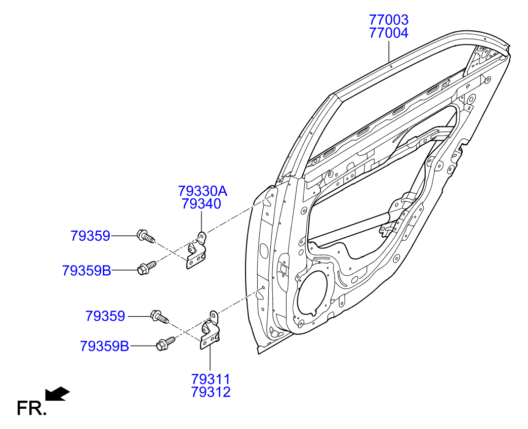 PANEL - REAR DOOR