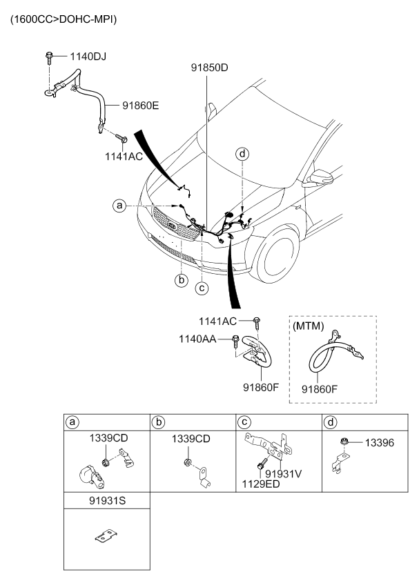 A/C SYSTEM - COOLER LINE, FRONT