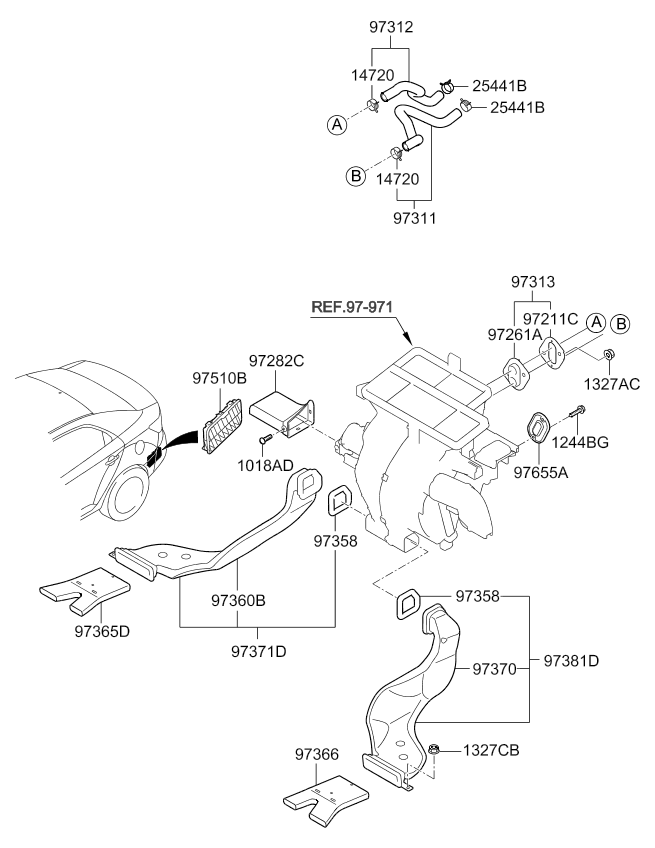 A/C SYSTEM - COOLER LINE, FRONT