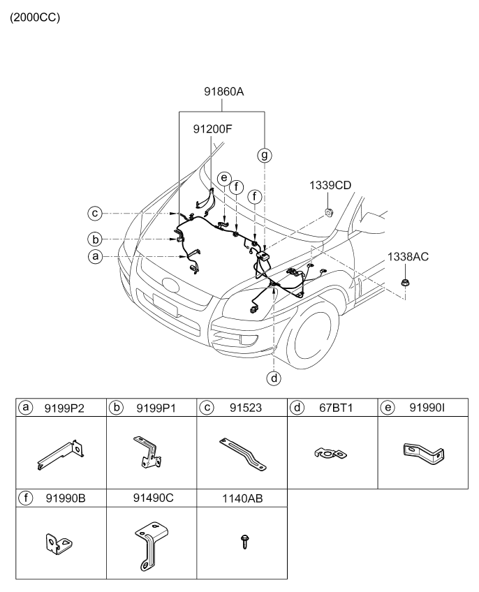 A/C SYSTEM - COOLER LINE, FRONT