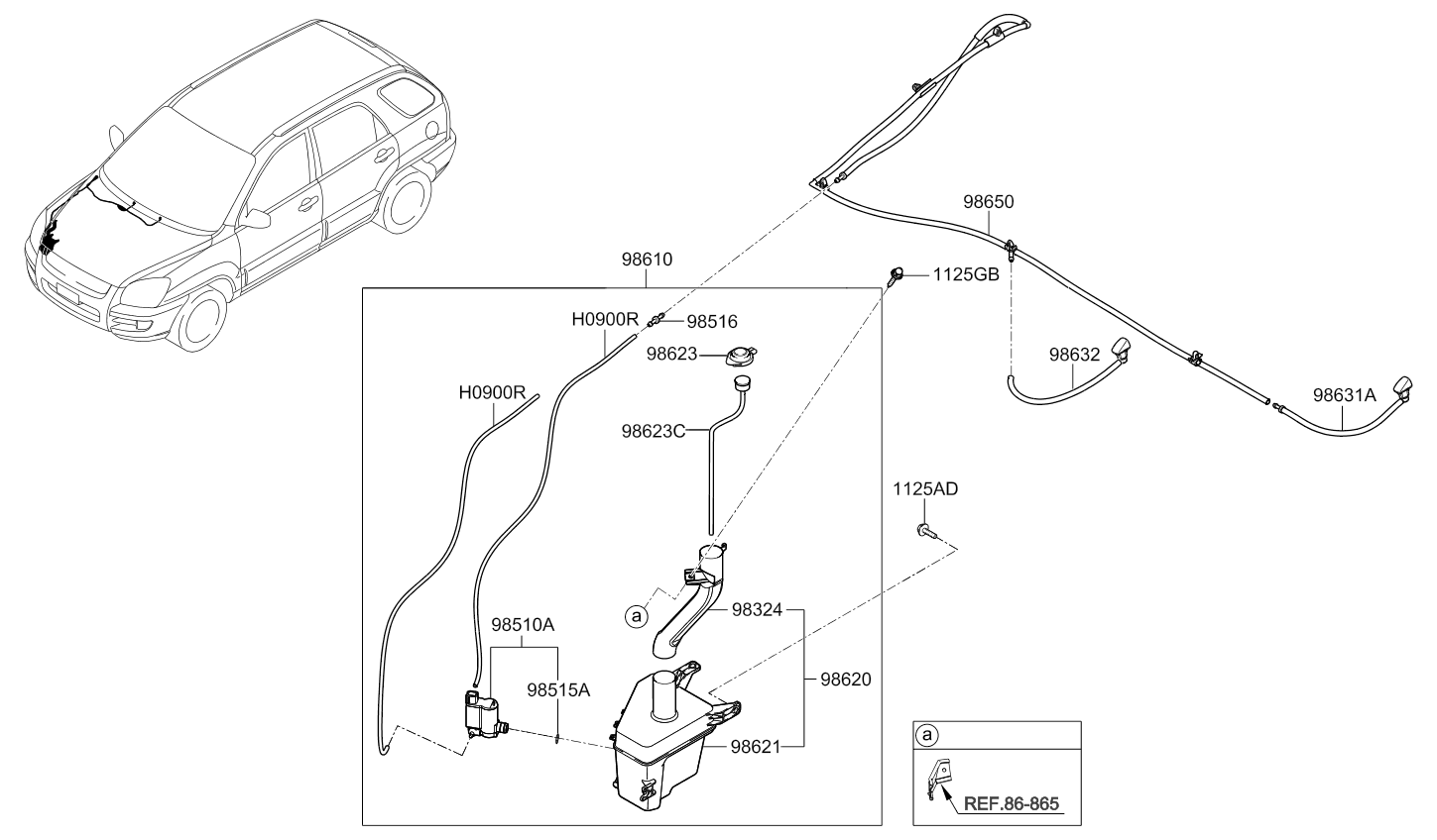 A/C SYSTEM - COOLER LINE, FRONT