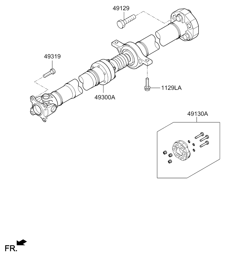 DRIVE SHAFT ASSY - REAR