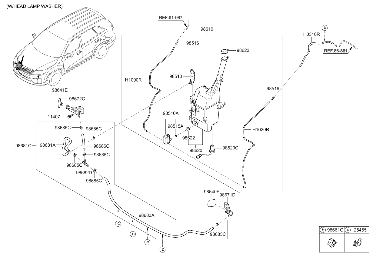 A/C SYSTEM - COOLER LINE, REAR