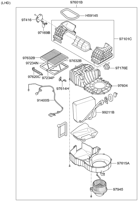 A/C SYSTEM - COOLER LINE, FRONT