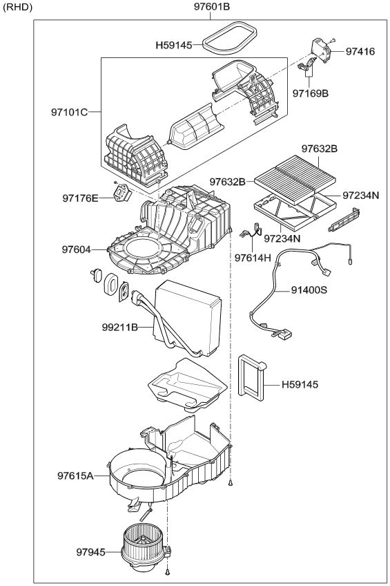 A/C SYSTEM - COOLER LINE, FRONT