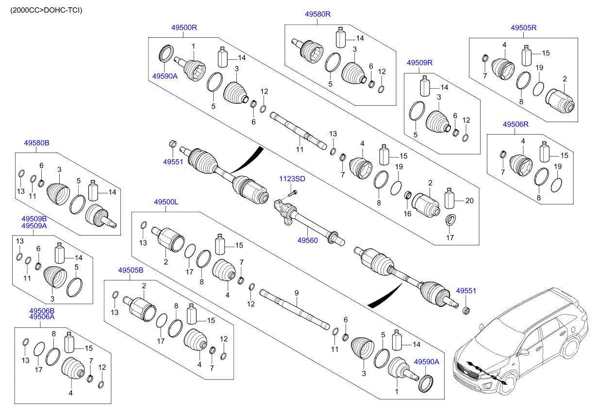 DRIVE SHAFT (REAR)