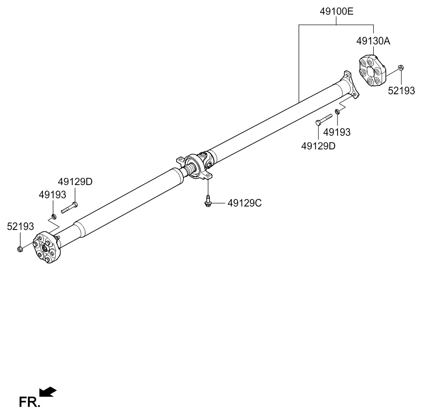 DRIVE SHAFT (REAR)