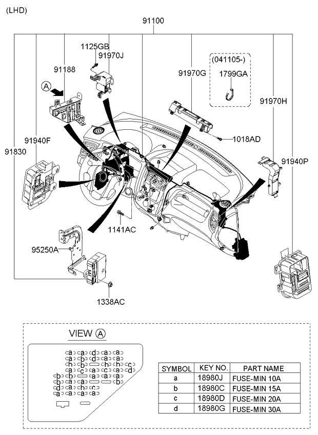 A/C SYSTEM - COOLER LINE, FRONT