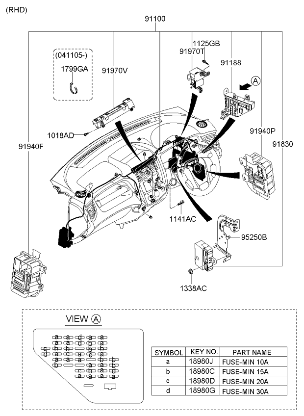 A/C SYSTEM - COOLER LINE, FRONT