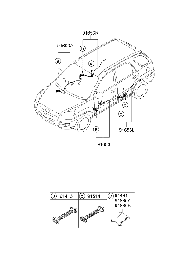 A/C SYSTEM - COOLER LINE, FRONT