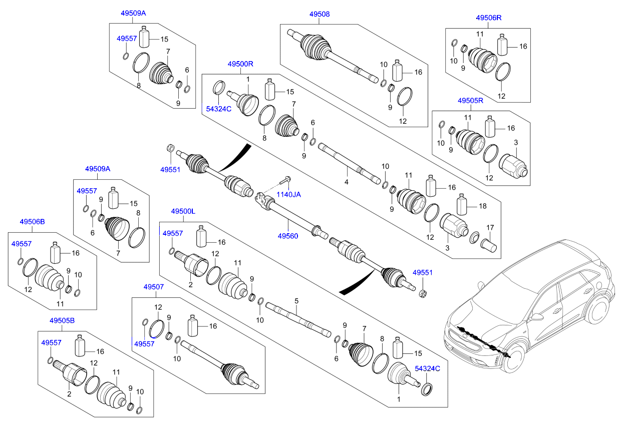 DRIVE SHAFT (FRONT)