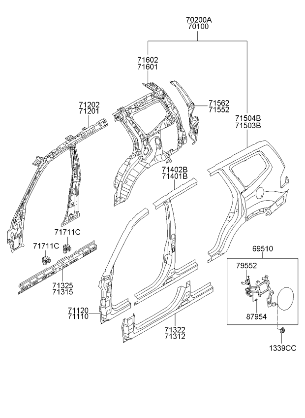 PANEL - REAR DOOR