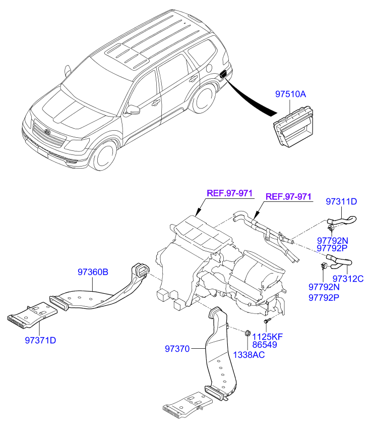 A/C SYSTEM - COOLER LINE, REAR