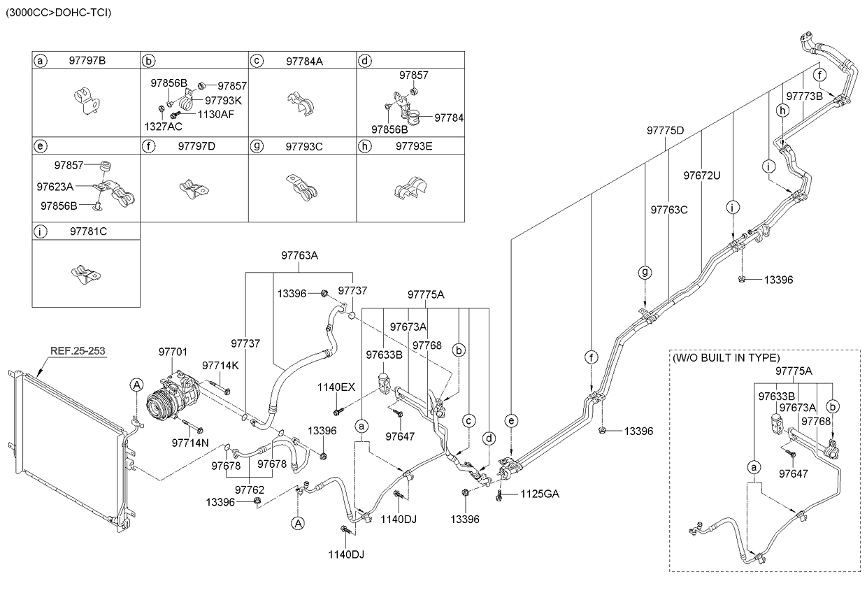 A/C SYSTEM - COOLER LINE, REAR